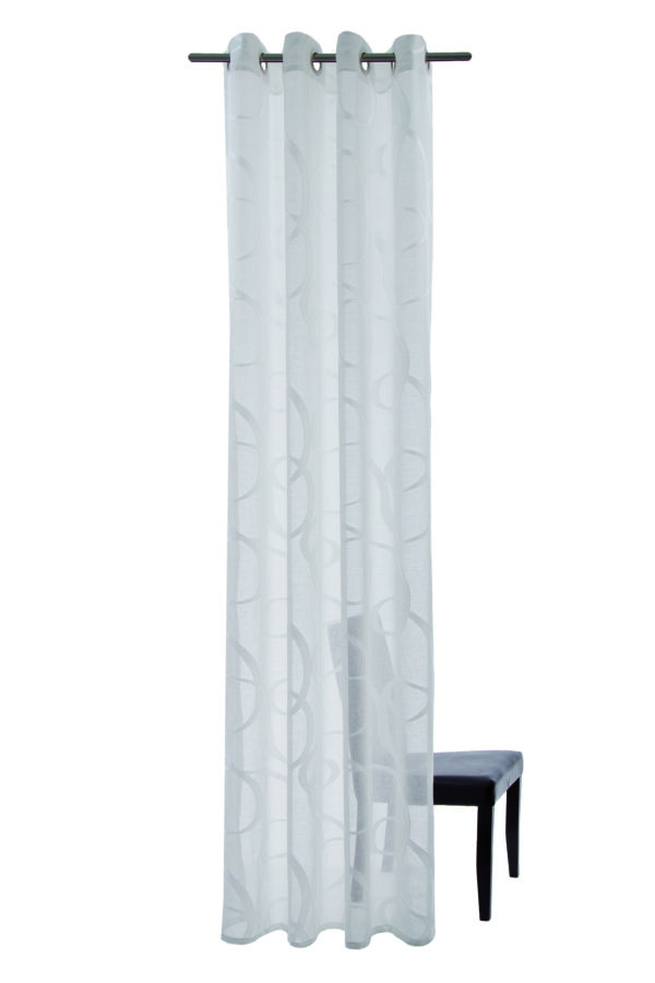 Gardine Seth weiß Kollektion Homing von Indes 100% Polyester 5043-05