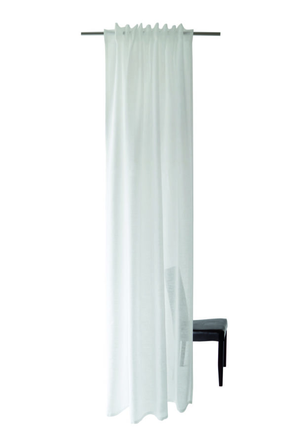 Gardine Oskar weiß Kollektion Homing von Indes 100% Polyester 5401-05