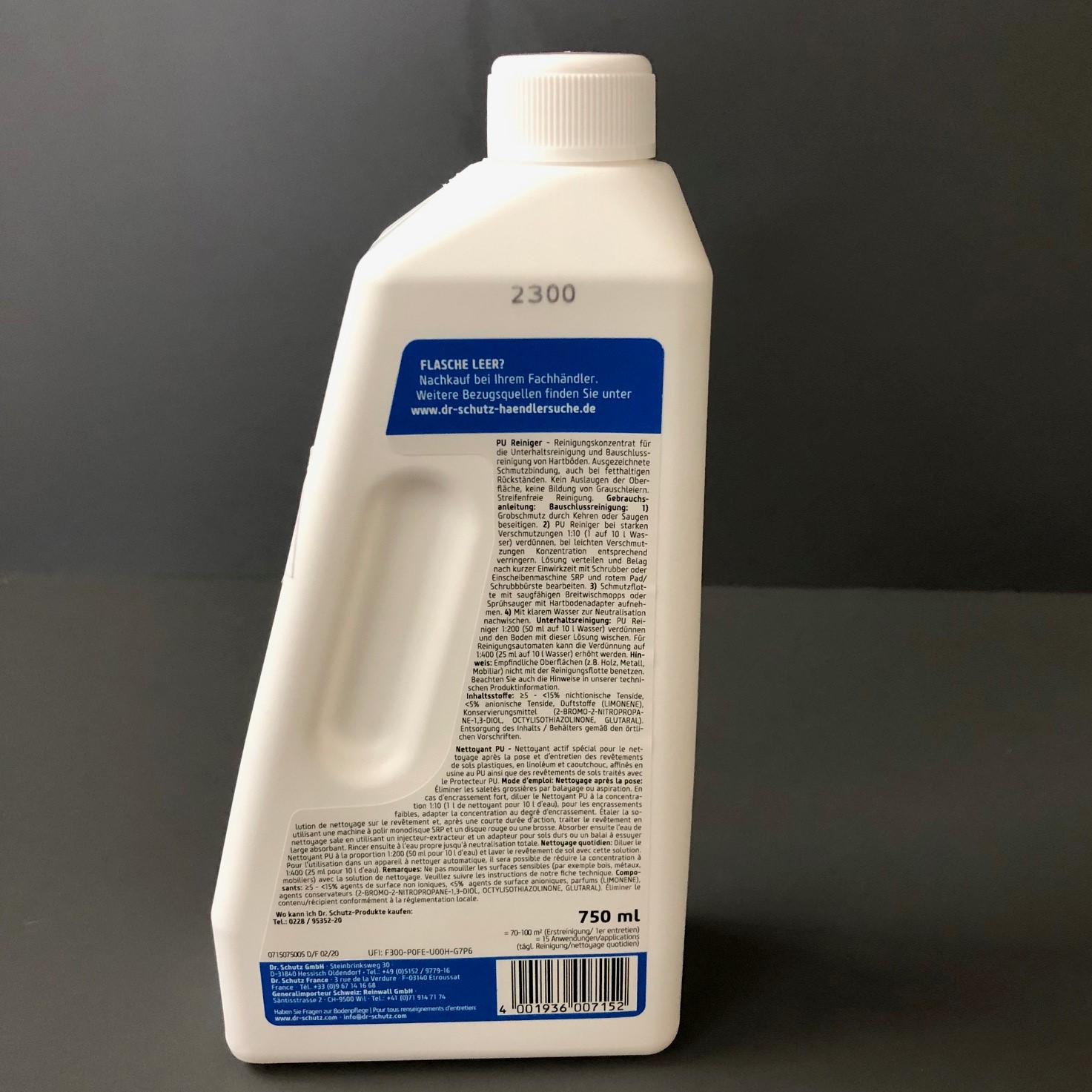 PU Reiniger 750 ml  von Dr. Schutz – Bild 2