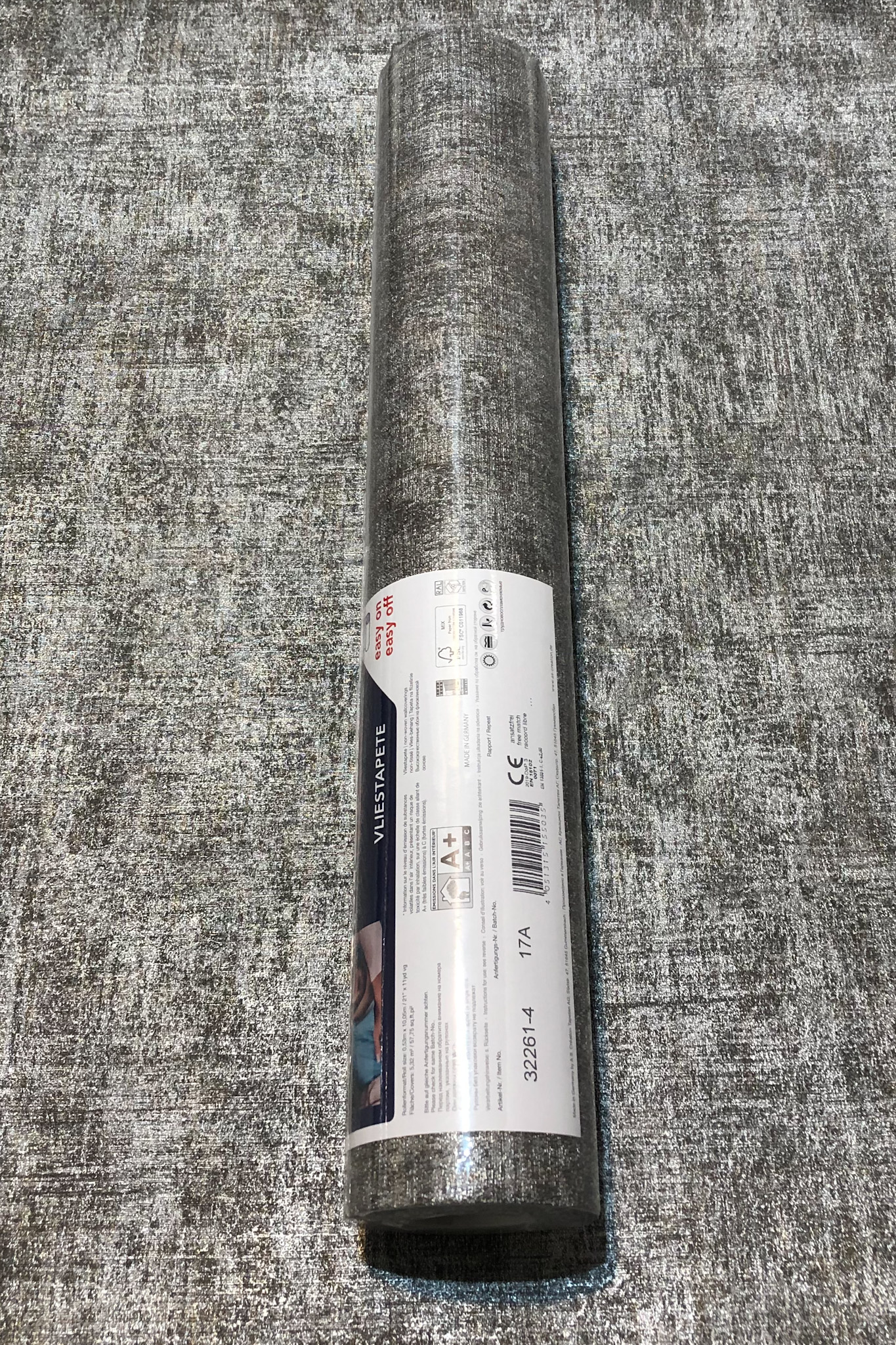 Tapete anthrazit silber, Kollektion Borneo von AS Création, 32261-4 – Bild 3