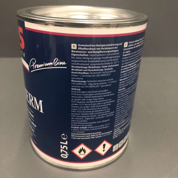 Specotherm CWS Wertlack - 750ml – Bild 3