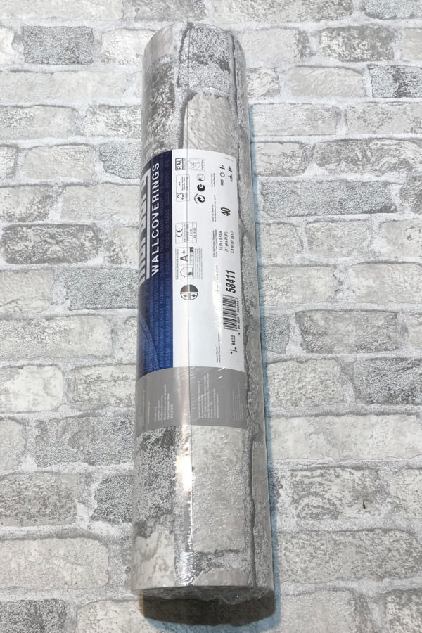 Tapete beige grau, Kollektion Brique von Marburg, 58411 – Bild 3
