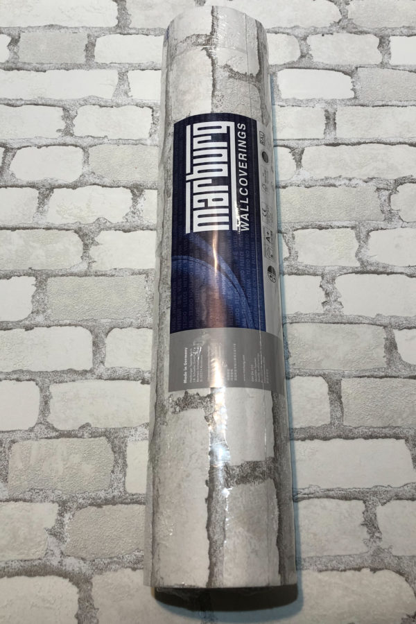 Tapete hellbeige grau, Kollektion Brique von Marburg, 58412 – Bild 2