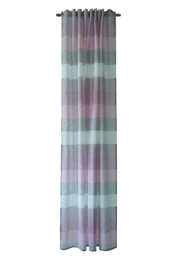 Gardine mit verdeckten Schlaufen, rose, halbtransparent, Kadin, 5099-04 – Bild 2