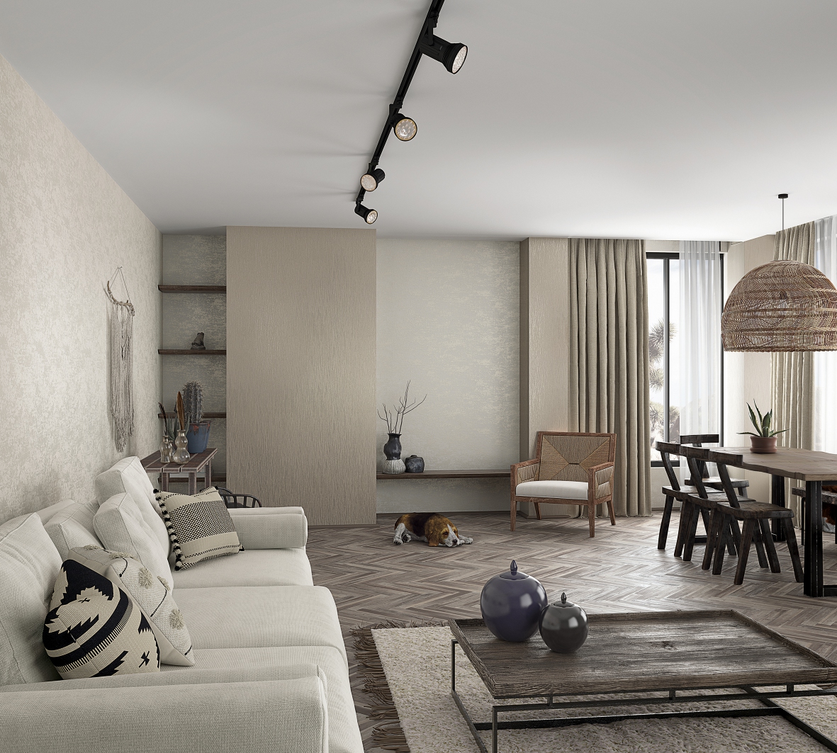 Tapete greige, Kollektion Dune von Marburg, 32505 – Bild 3