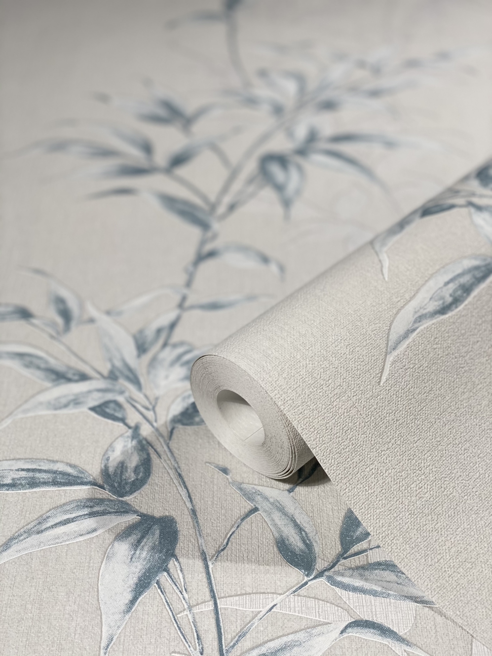 Tapete greige, blau, Kollektion Hailey von Marburg, 82220 – Bild 3