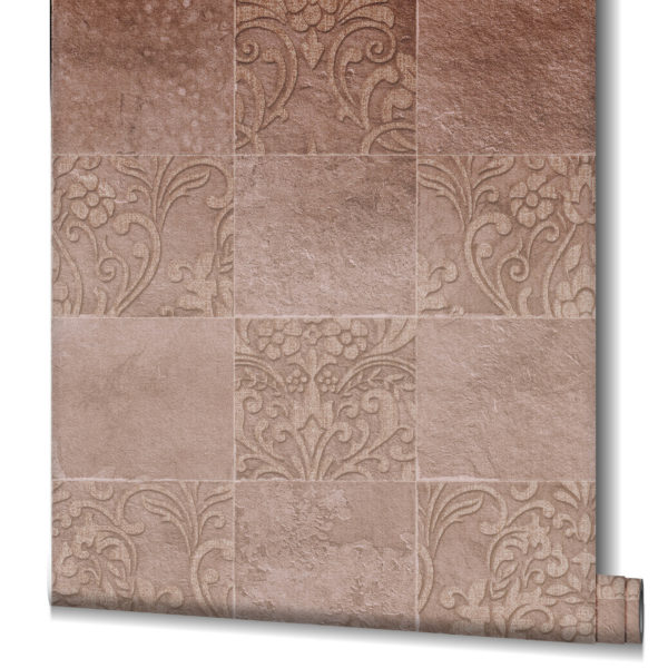 Tapete rot, braun, Kollektion Hailey von Marburg, 82257 – Bild 2