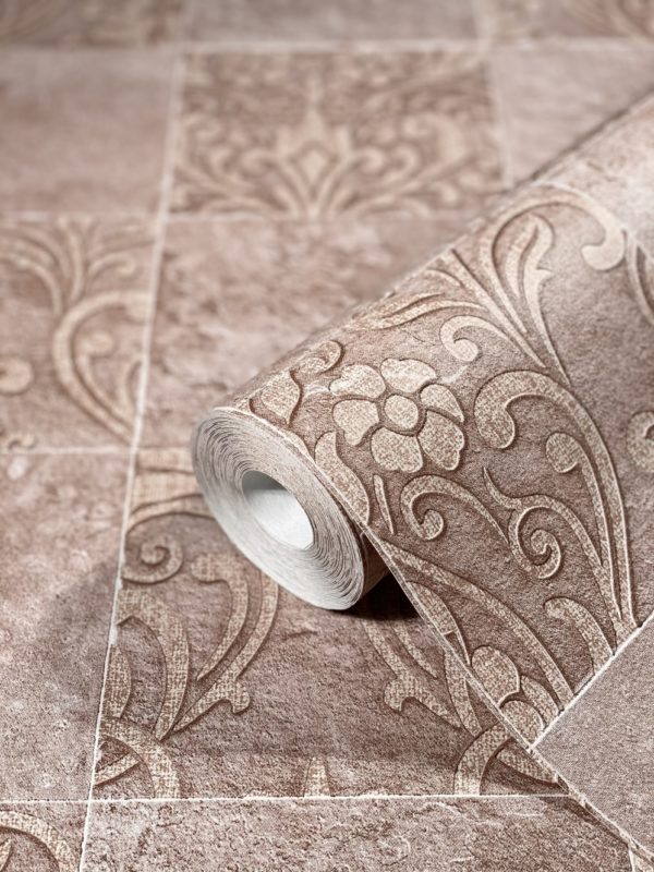 Tapete rot, braun, Kollektion Hailey von Marburg, 82257 – Bild 5