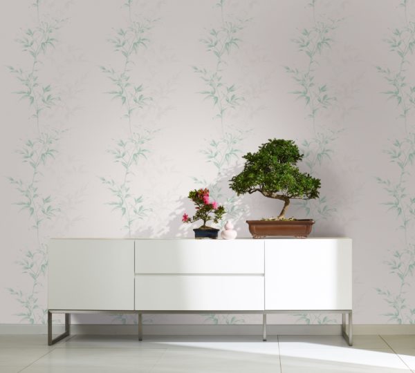 Tapete weiß, grün, Kollektion Hailey von Marburg, 82222 – Bild 3