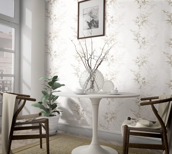 Tapete weiß, braun, Kollektion Hailey von Marburg, 82223 – Bild 3