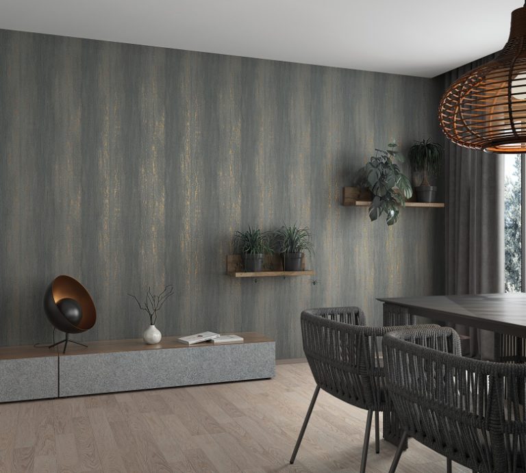 Tapete anthrazit, Kollektion Hailey von Marburg, 82230 - Tapeten online kaufen