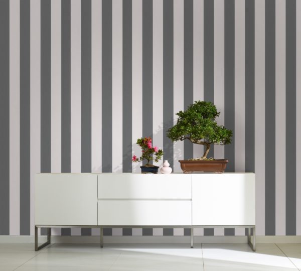 Tapete weiß, anthrazit, Kollektion Hailey von Marburg, 82259 – Bild 4