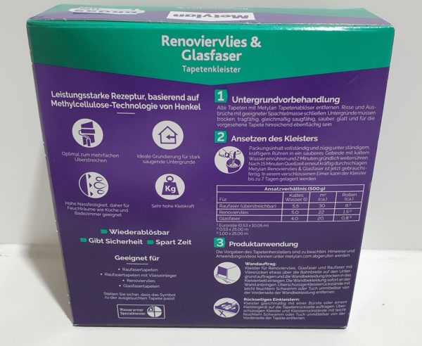 Metylan Renoviervlies & Glasfaser 500g – Bild 2