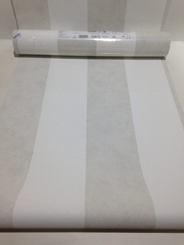 Tapete Streifen taupe, weiß, Kollektion Shades von Marburg, 34412 – Bild 6