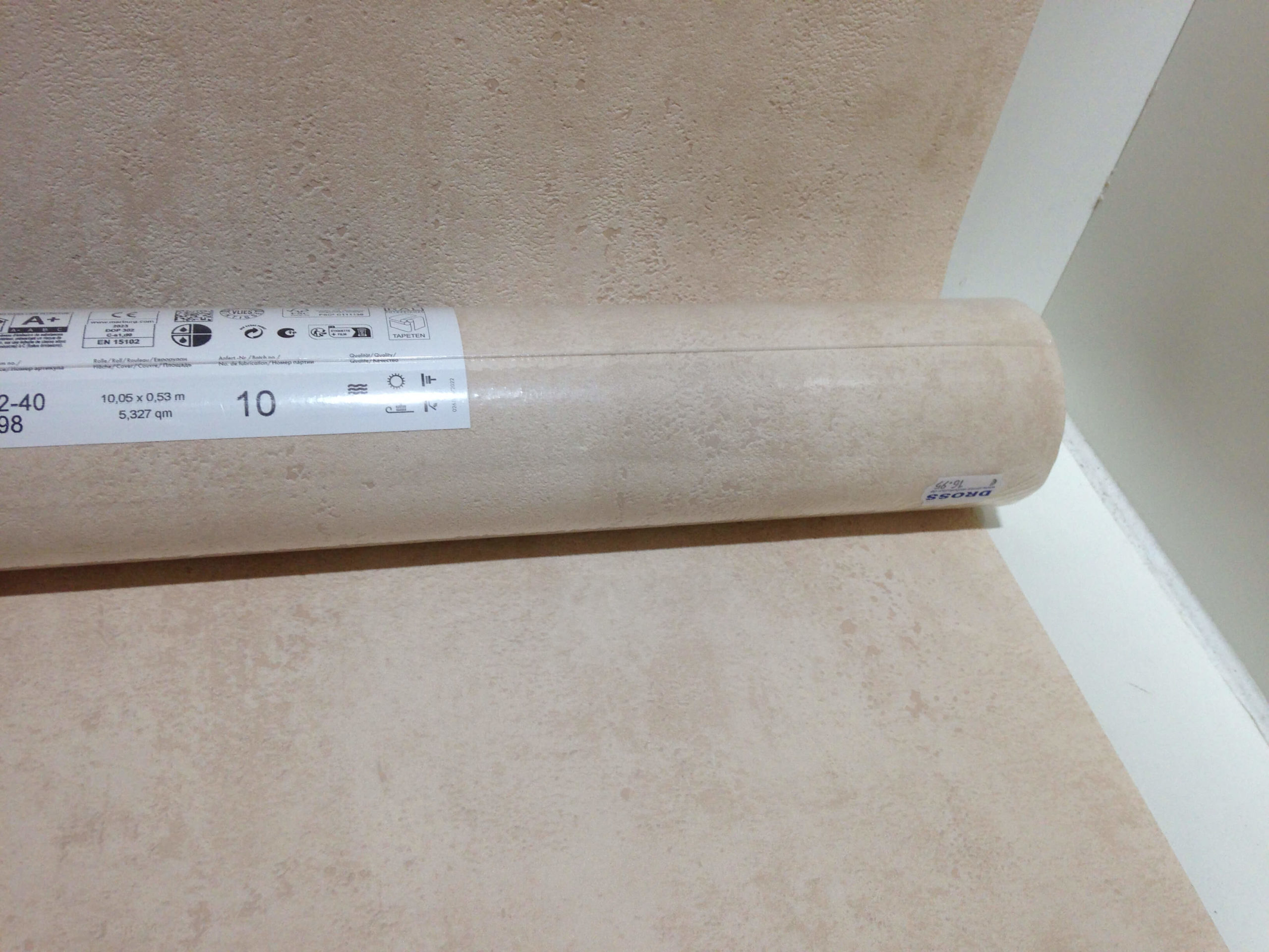 Tapete Putzstruktur Lachs, Kollektion Novamur von Marburg, 82398 – Bild 7