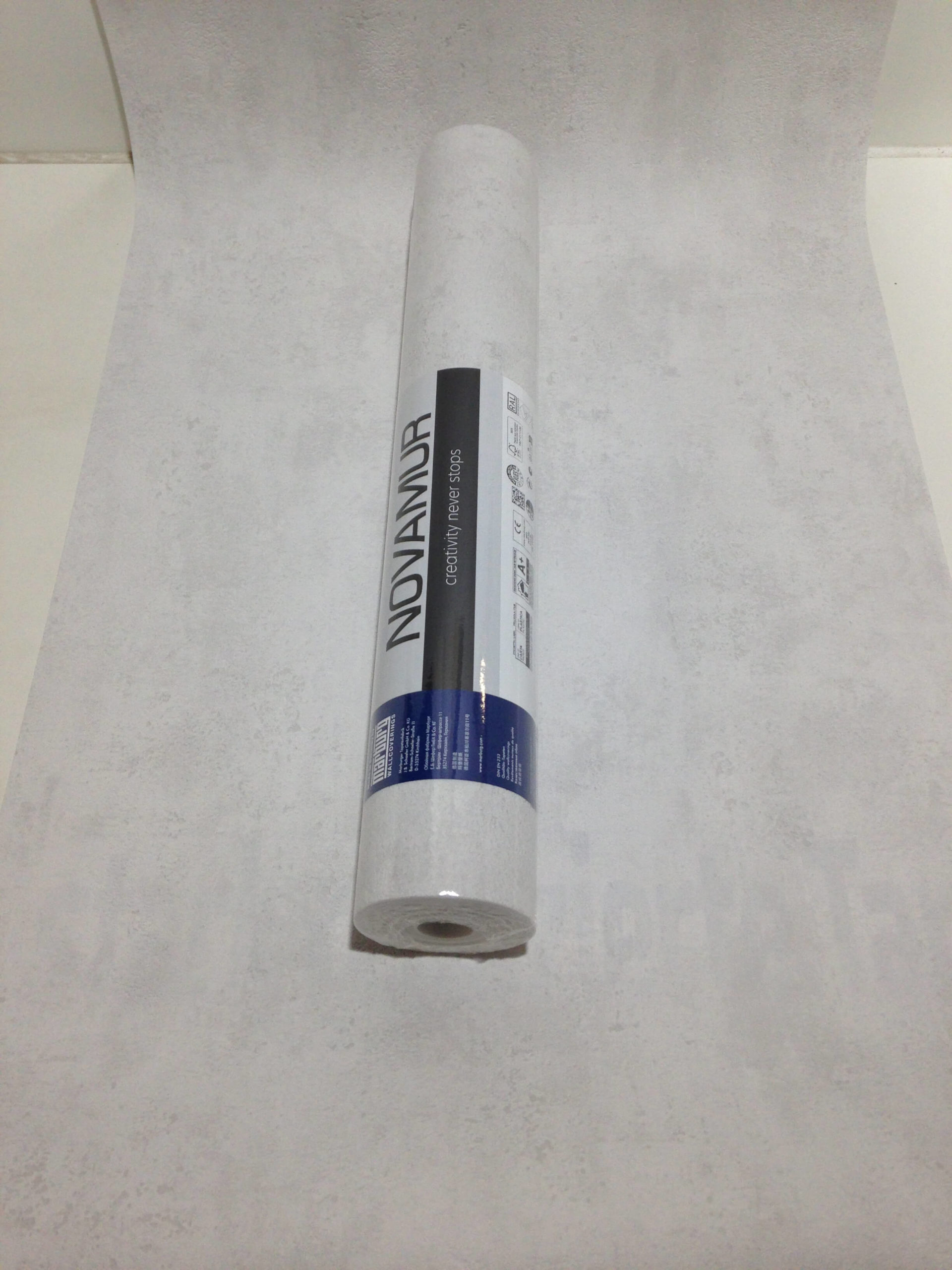 Tapete Putzstruktur Weiß, Kollektion Novamur von Marburg, 82396 – Bild 4