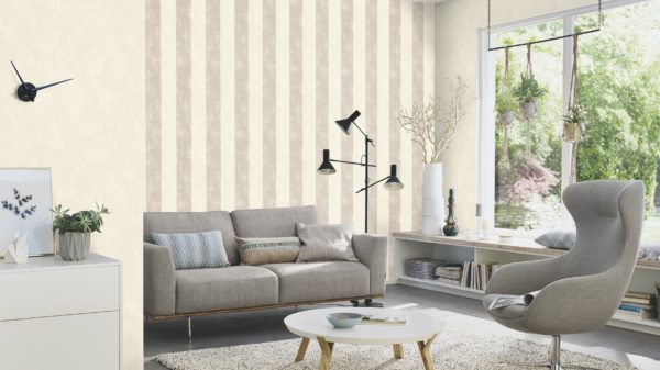 Tapete grau, creme, von Rasch, 608960 – Bild 6