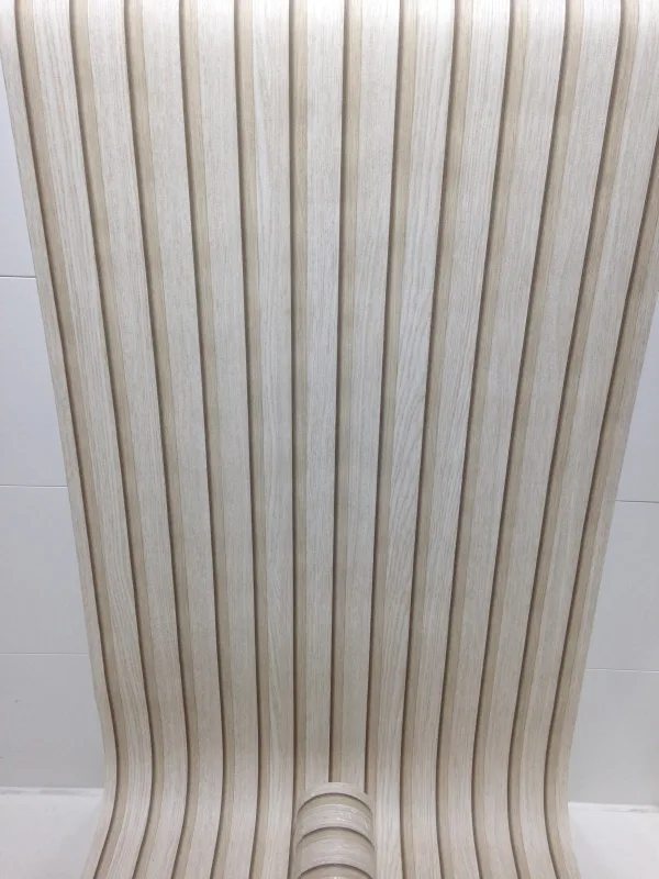 Tapete creme, beige 3D Holzoptik, Kollektion Botanica von Marburg, 33957 – Bild 2