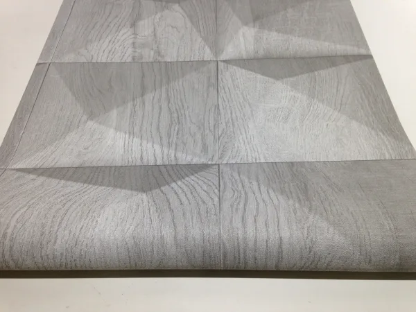 Tapete grau, silber, 3D Holzoptik, Kollektion Gute Zeiten Schlechte Zeiten von Marburg, 34854 – Bild 2