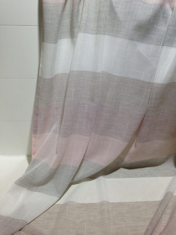 Gardine mit verdeckten Schlaufen, rose, halbtransparent, Kadin, 5099-04 – Bild 8