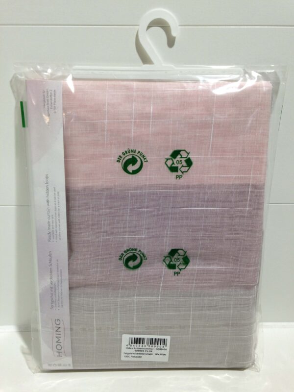 Gardine mit verdeckten Schlaufen, rose, halbtransparent, Kadin, 5099-04 – Bild 9