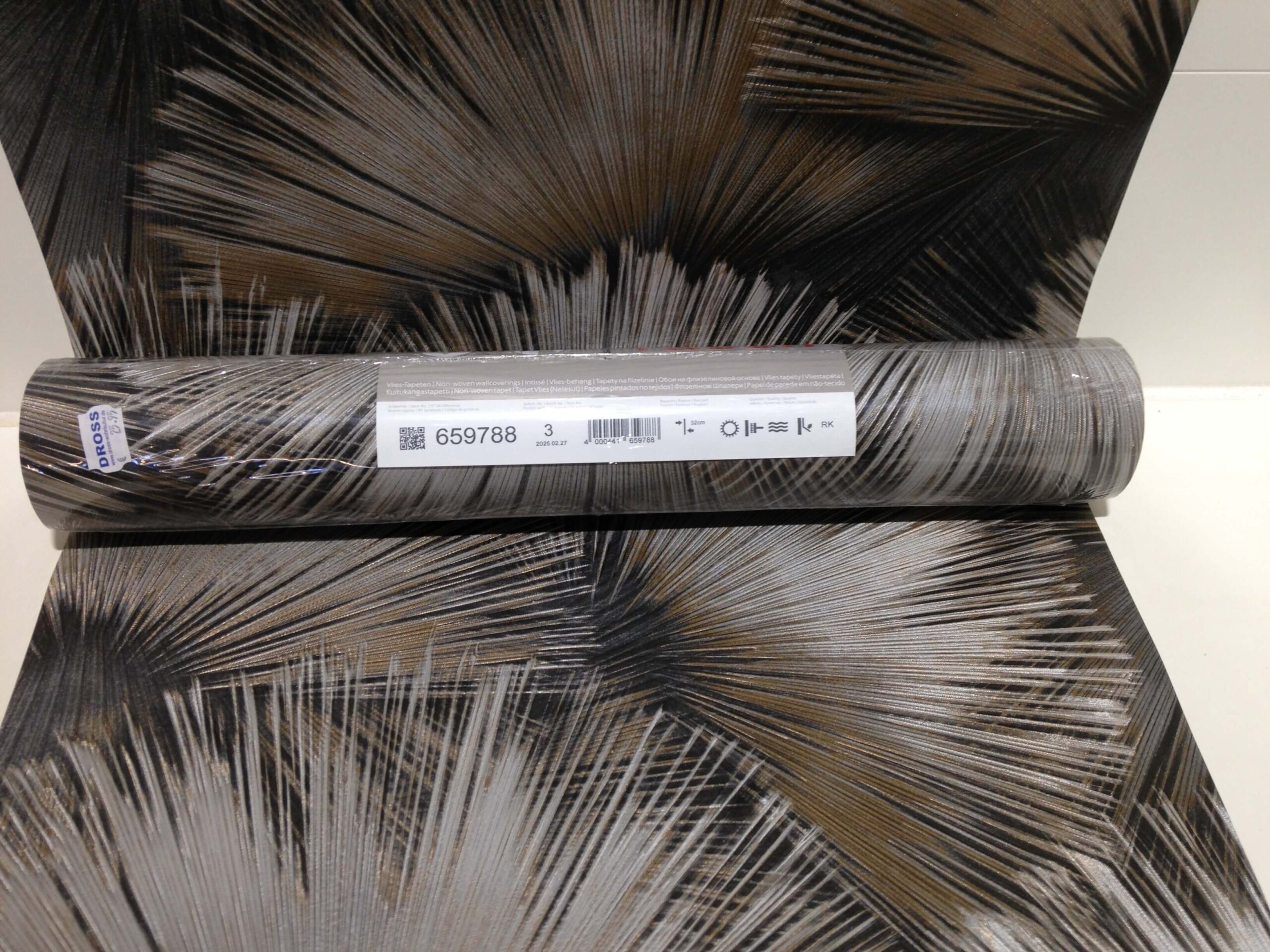 Tapete grau kupfer taupe metallic Muster Kollektion Incanto von Rasch, 659788 – Bild 5