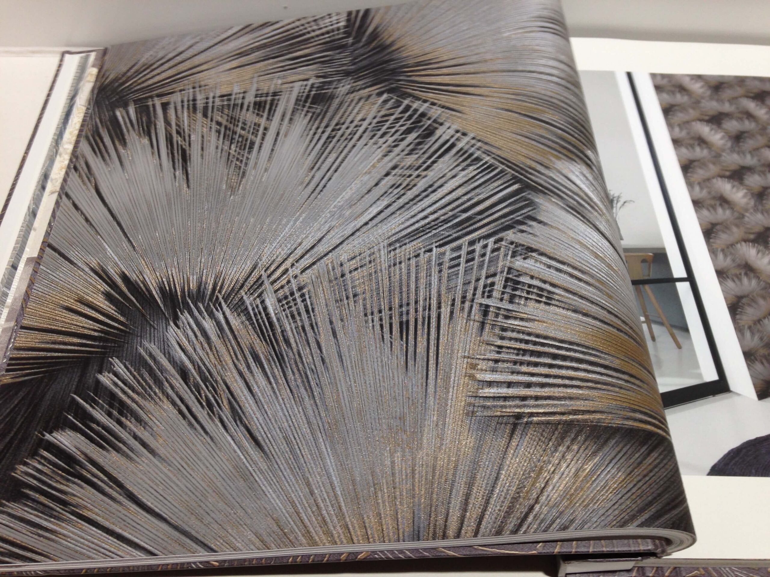 Tapete grau kupfer taupe metallic Muster Kollektion Incanto von Rasch, 659788 – Bild 8