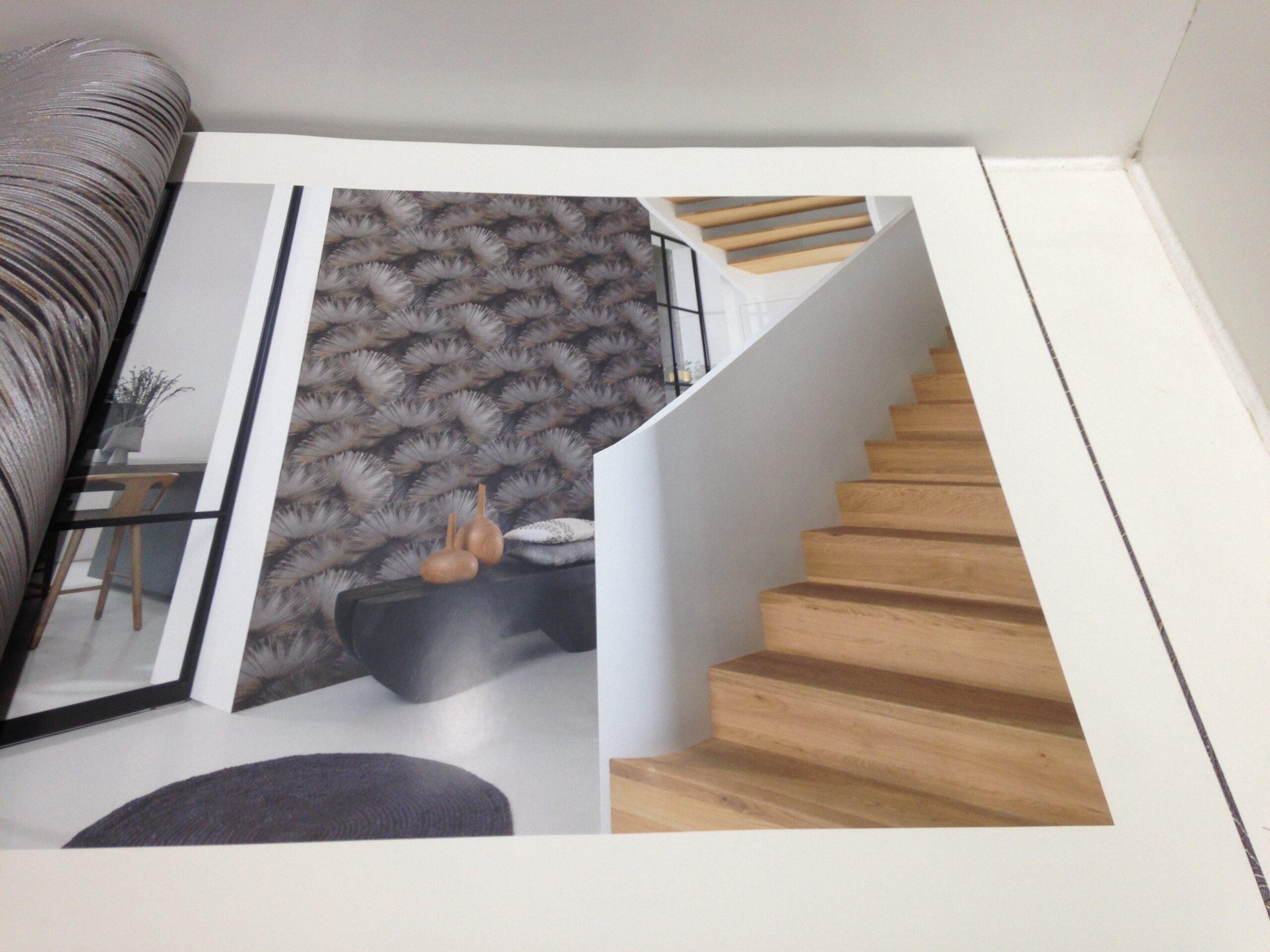 Tapete grau kupfer taupe metallic Muster Kollektion Incanto von Rasch, 659788 – Bild 9