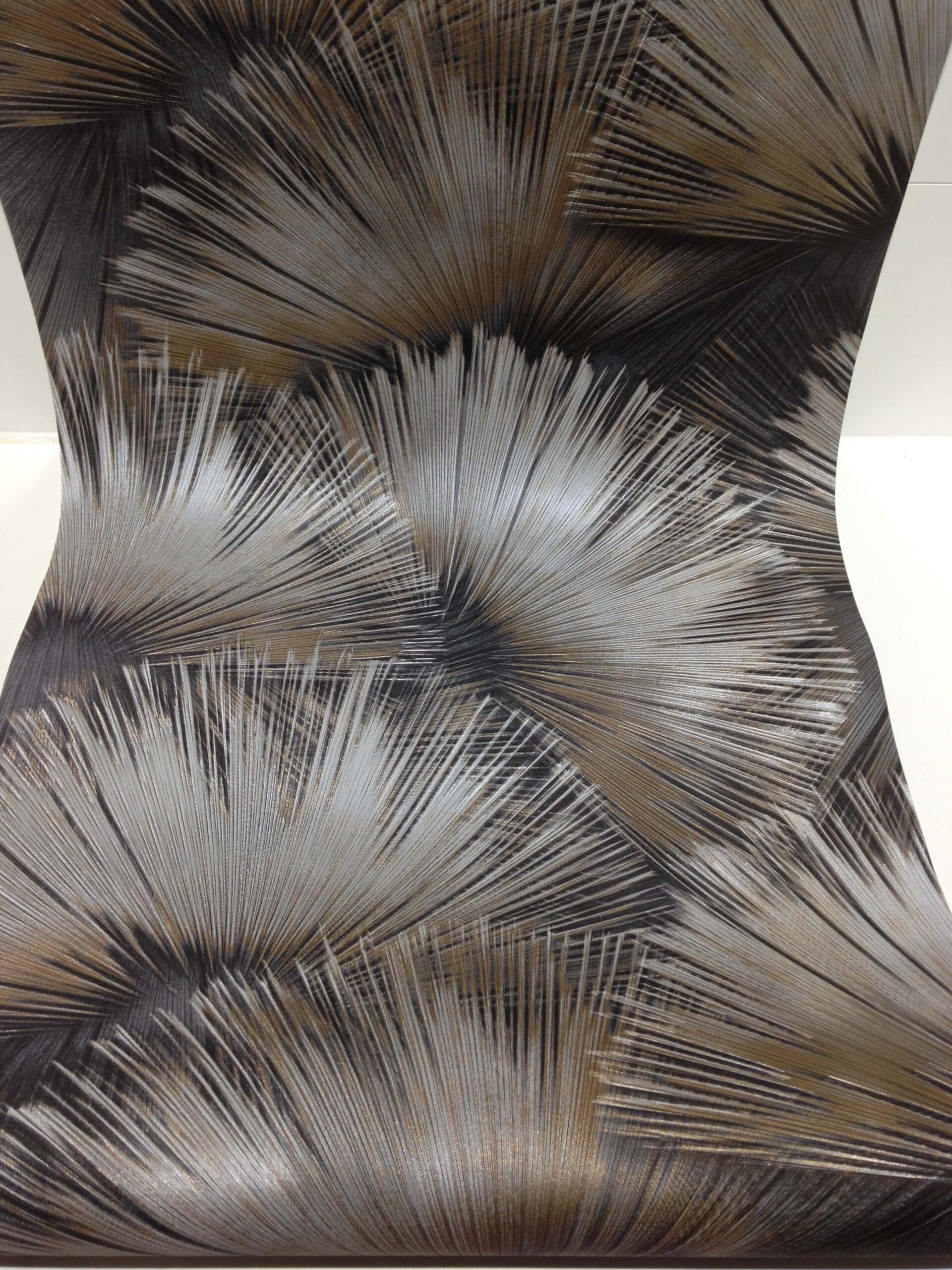 Tapete grau kupfer taupe metallic Muster Kollektion Incanto von Rasch, 659788 – Bild 3