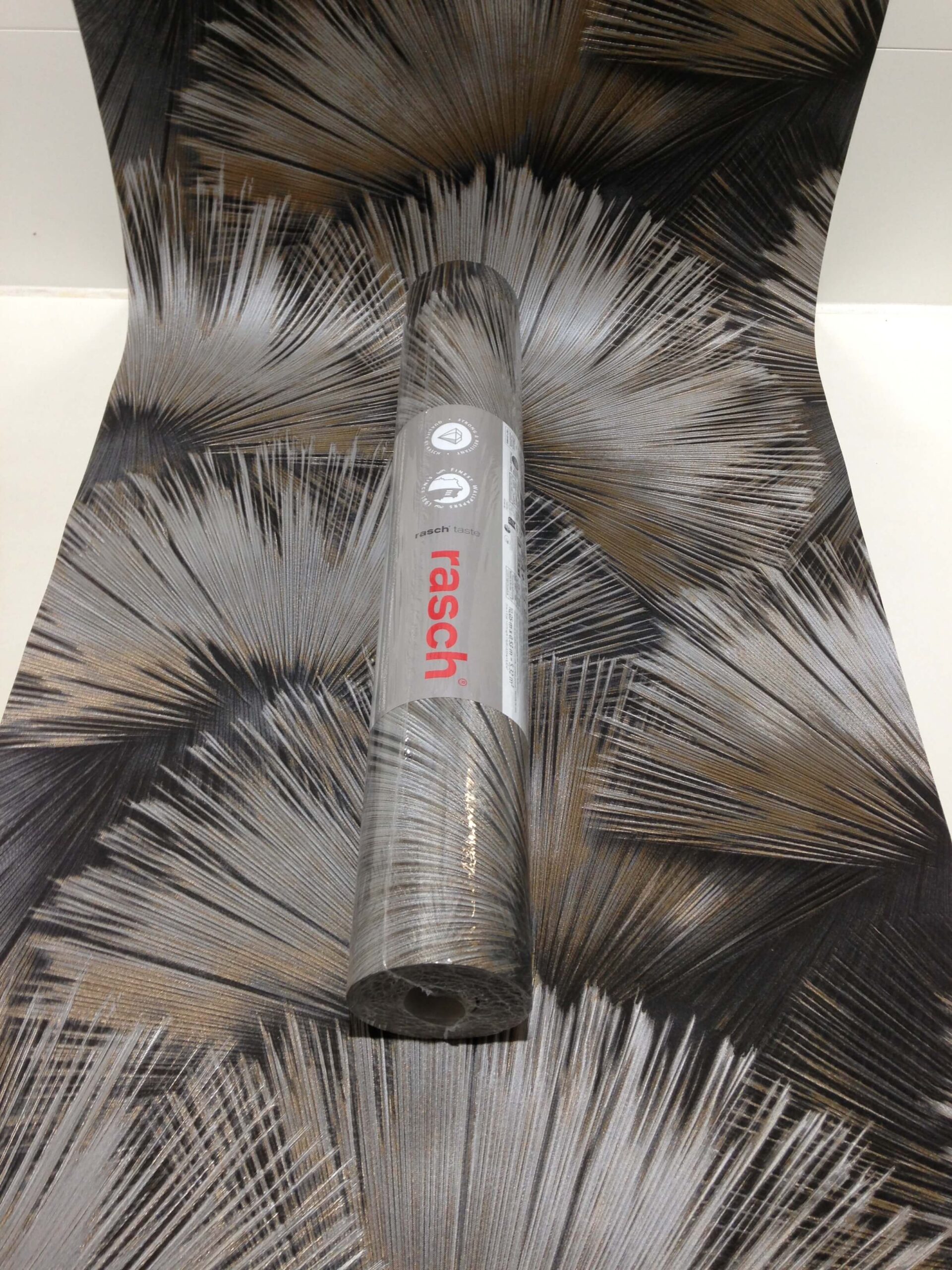 Tapete grau kupfer taupe metallic Muster Kollektion Incanto von Rasch, 659788 – Bild 4