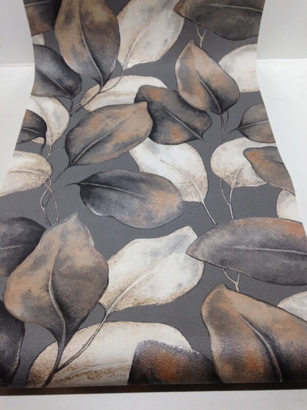 Tapete grau beige Blättermotiv Kollektion Incanto von Rasch, 659887