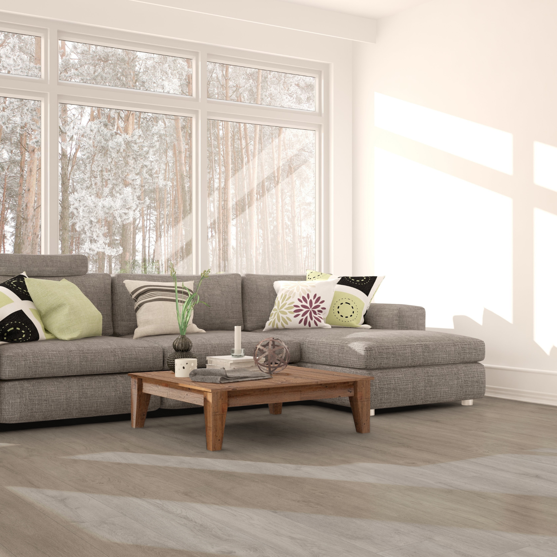 Laminat 16,99€/m² BoDomo Eiche Klassik Grau – Bild 2
