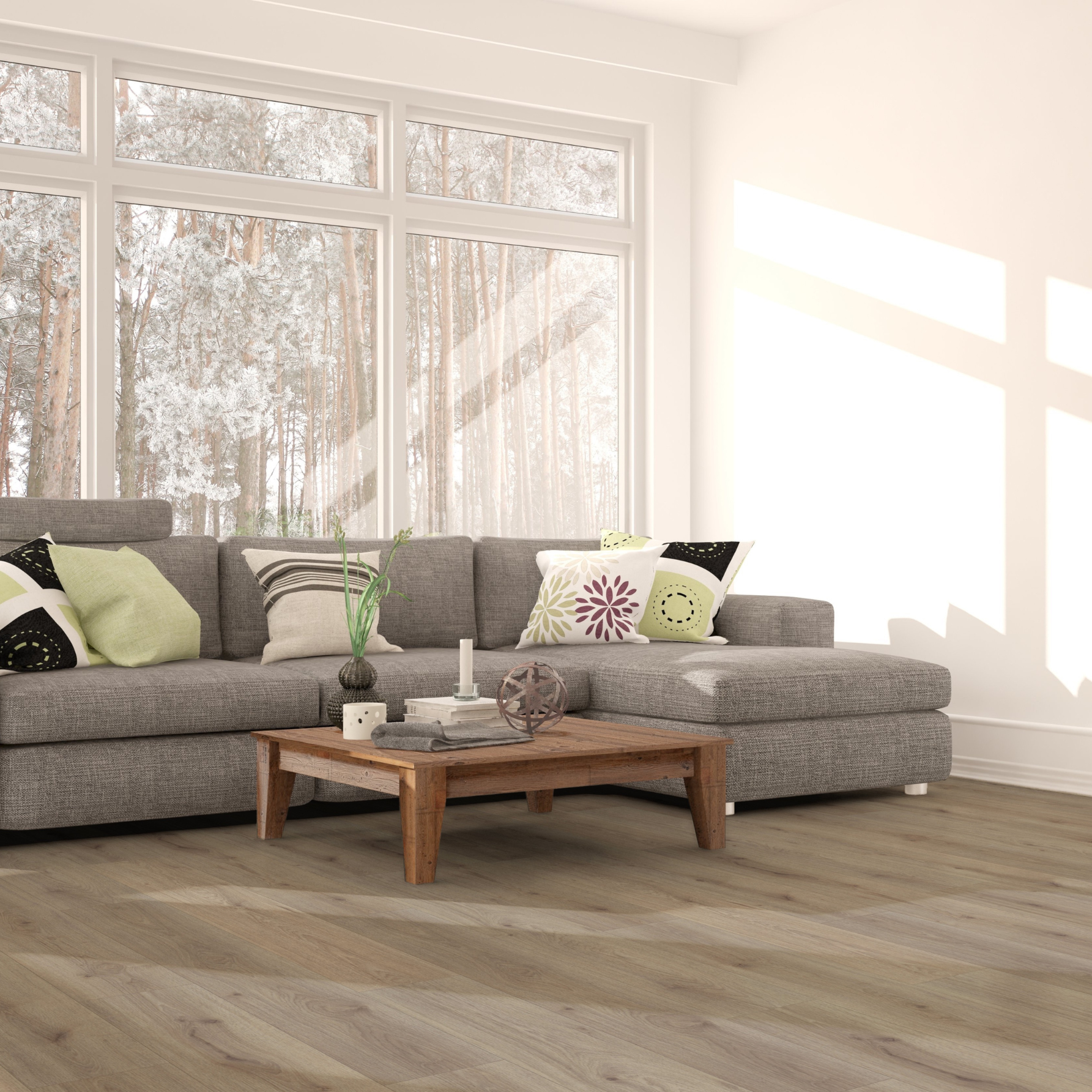 Laminat 13,99€/m² BoDomo Trend Oak Grau – Bild 2